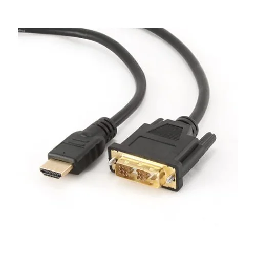  HDMI kabl, HDMItoDVI 5m M-M gold conn. BULK, GEMBIRD CC-HDMI-DVI-15