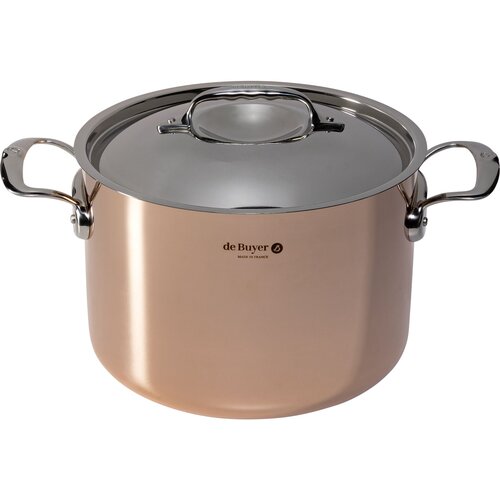 De buyer Prima Matera Saucepot copper/steel high 24cm induction Slike