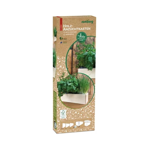  Lesena škatla za gojenje rastlin, vključno z zemljo