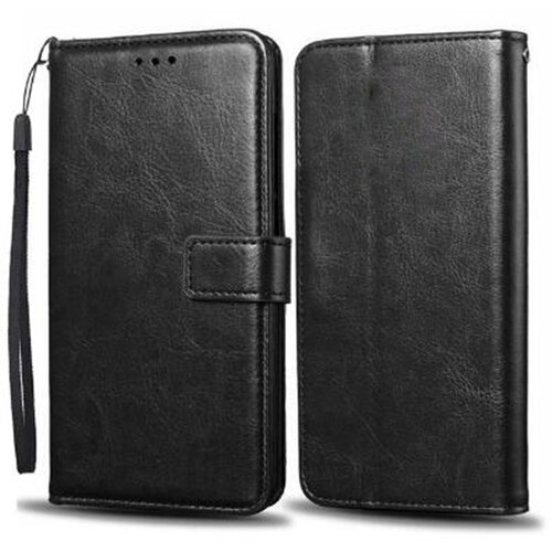  Preklopni ovitek / etui / za&amp;scaron;čita Wallet za A1 Alpha 20 / Alcatel 3L (2020) - črni Slike