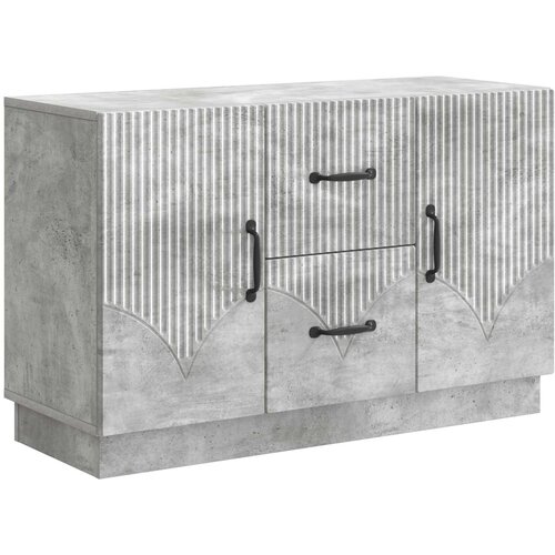 vidaXL Strani šal Betonsko siva 89 x 34,5 x 57 cm Inženirski les, (5000217184) Cene