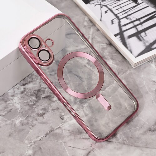  Torbica Magsafe Lux za iPhone 16 6.1 roze Slike