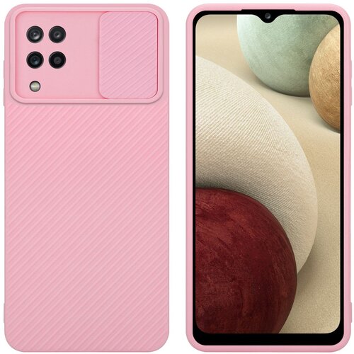 Cadorabo Ohi&amp;scaron;je, združljiv s Samsungom v Bonbon Pink - Za&amp;scaron;čitni pokrov, narejen iz fleksibilnega silikona TPU in z za&amp;scaron;čito pred kamero, (20593970) Slike