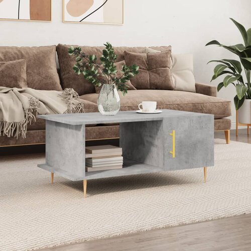 VidaXL Stolić za kavu boja betona 90 x 50 x 40 cm konstruirano drvo Slike