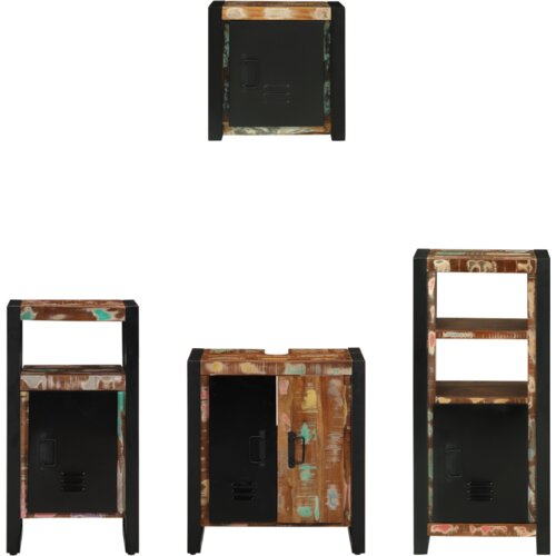 vidaXL Set namještaja za kupaonicu 4 pcs Čvrsto reciklirano drvo Cene