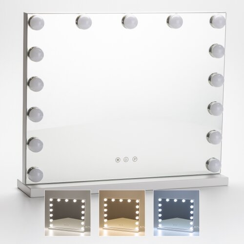  Brilagi - LED prigu&amp;scaron;iva make-up ogledalo HOLLYWOOD LED/15W/230V 3000/4000/6500K Slike