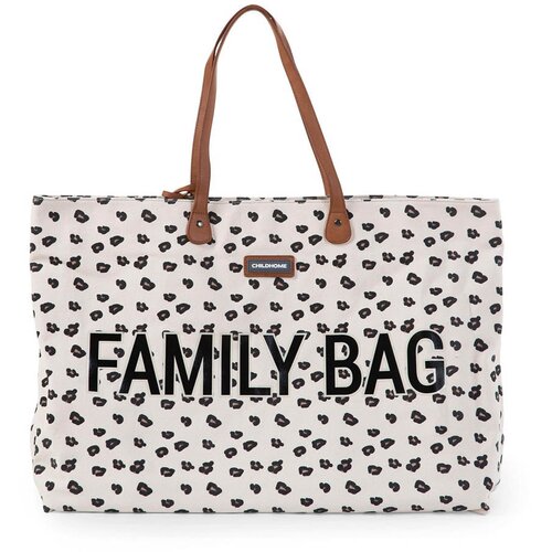 Childhome Torba Family bag, Canvas leopard Slike