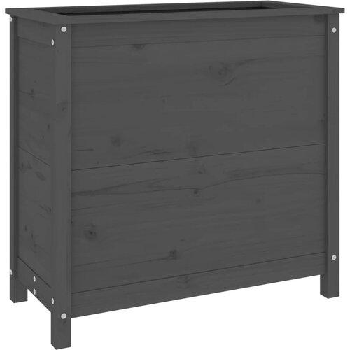 Maison Chic Vrtno cvetlično korito - Cvetlični Lonec sivo 82,5x40x78 cm trdna borovina, (21788639) Cene