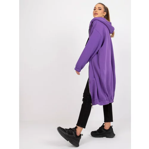 Fashion Hunters Dark purple sweatshirt Betty RUE PARIS