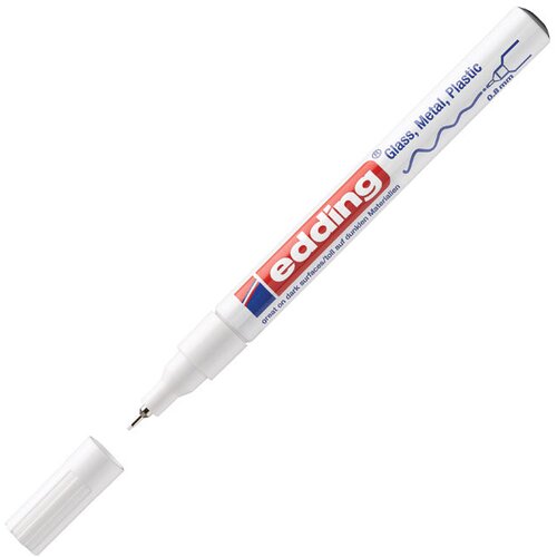 Marker permanentni lakirajući 0,8mm edding 780 bijeli Cene