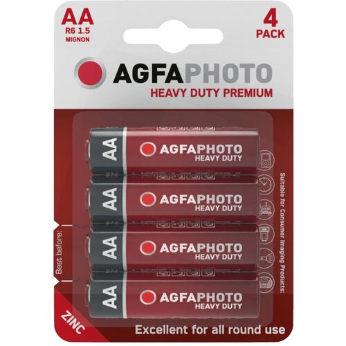 Agfa zinc baterije, AA, 1.5 V, blister 4 kom B4 Slike