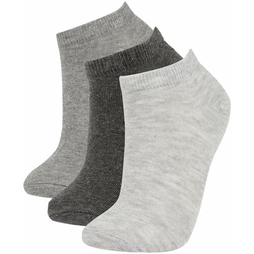 Defacto Women's Cotton 3 Pack Short Socks Cene