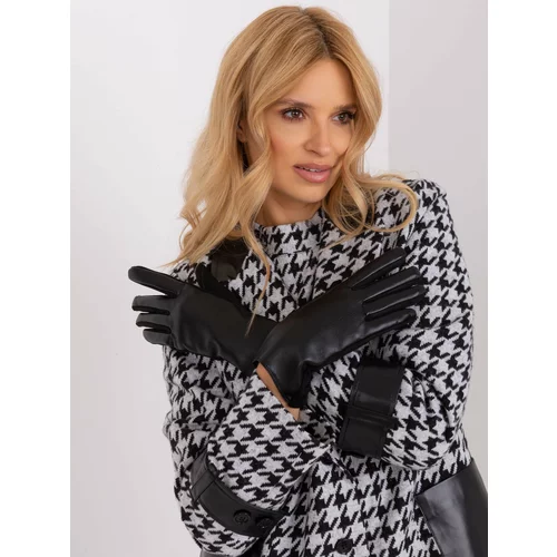 Fashion Hunters Black warm gloves with touch function