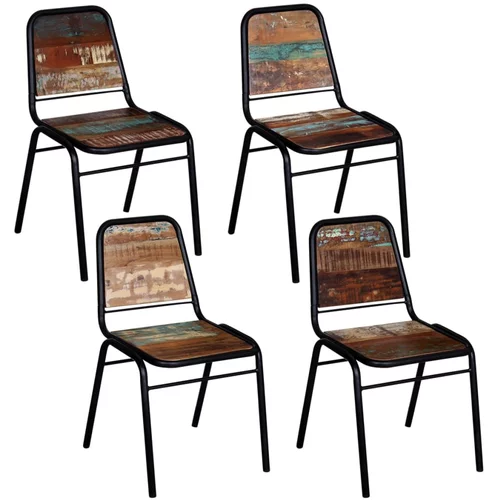  Blagovaonske stolice od obnovljenog drva 4 kom
