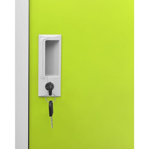  Ormarići s ključem 2 kom svjetlosivi/zeleni 90x45x92,5 cm čelik Slike