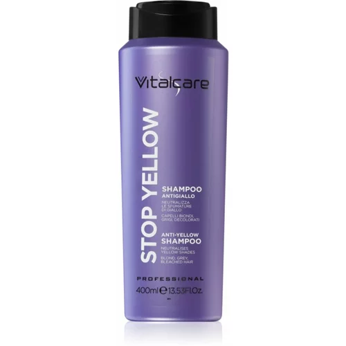 Vitalcare Professional Stop Yellow ljubičasti šampon za plavu i sijedu kosu 400 ml