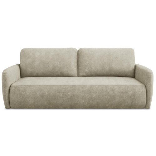 Makamii Bež sklopiva/s prostorom za odlaganje sofa od šenila 218 cm Lilo – Cijene