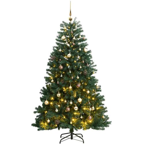  Umjetno božićno drvce 300 LED sa &scaron;arkama i kuglicama 240 cm Cijene