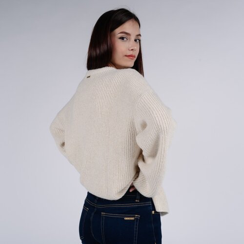 Michael Kors Sweater - SPLIT HIGH LOW SWTR beige Slike