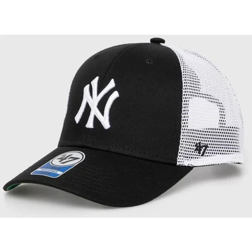47 Brand Dječja kapa sa šiltom MLB New York Yankees Branson boja: crna, s aplikacijom, BBRANS17CTP
