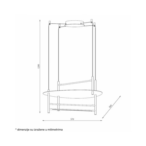  solea 29 visilica 30W 3000/4000/6000K bela Cene