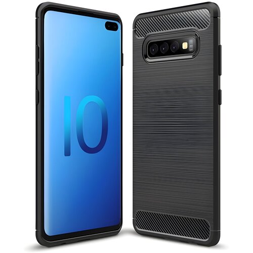 IZMAEL.eu Futrola Carbon Shield TPU za Samsung Galaxy S10 Plus - Crna Cijene
