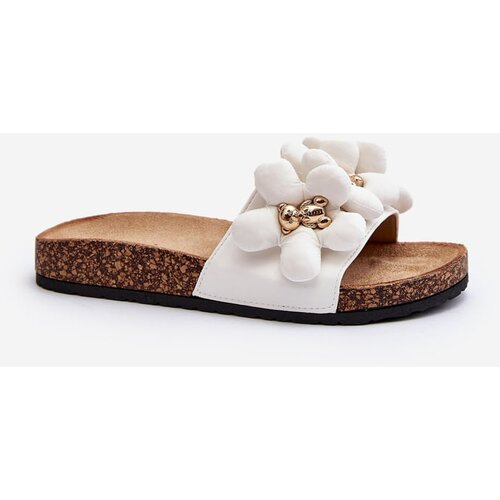 PS1 Women's White Sandals with Decorations Bunlia Slike