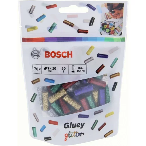 Bosch Gluey štapići ljepila mješavina svjetlucavih 7 mm, 20 kom