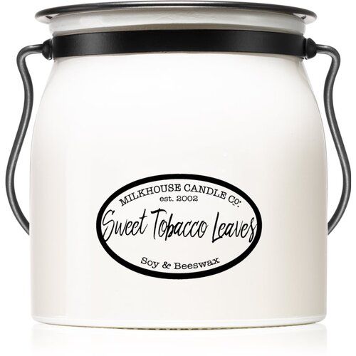 Milkhouse Candle Co. Creamery Sweet Tobacco Leaves dišeča sveča Butter Jar 454 g Cene