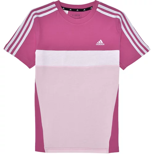 Adidas Majice s kratkimi rokavi J 3S TIB T Rožnata