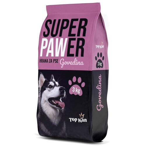 SUPER PAWER Hrana za pse SUHA 3 KG GOVEDINA Slike