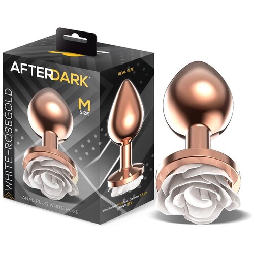 After Dark 2024 Analni Čep After Dark With Rose White-rosegold (m) Cene