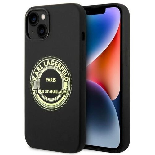 Karl Lagerfeld SILIKONSKI OVITEK RSG CASE ZA IPHONE 14 PLUS ČRN, (21899170) Cene