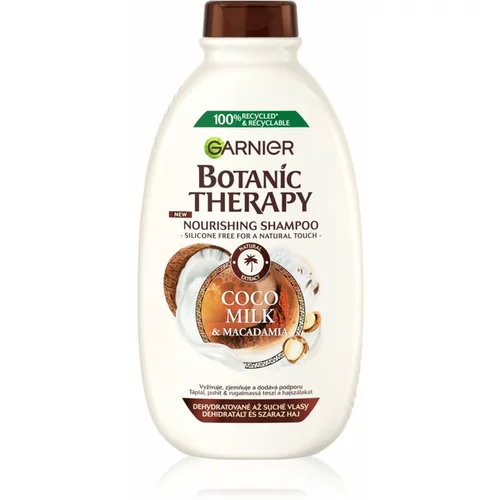 Garnier botanic therapy coco & macadamia hranljiv in mehčalen šampon za intenzivno nego las 250 ml za ženske