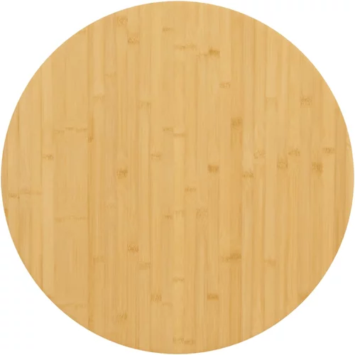vidaXL Stolna ploča Ø60x4 cm od bambusa