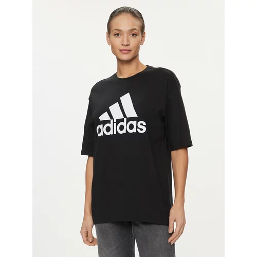 Adidas Majica Essentials Big Logo Boyfriend T-Shirt HR4931 Črna Loose Fit