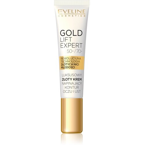 Eveline Cosmetics Gold Lift Expert gladilna krema za okoli oči in ustnic 15 ml Slike