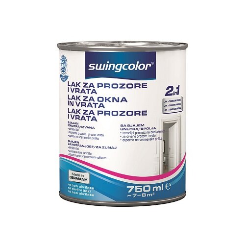 SWINGCOLOR Akrilni lak za okna in vrata (barva: bela; 750 ml) Cene