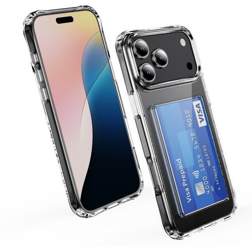 INF Prozoren akrilni etui za iPhone 17 Pro z režo za kartico in za&scaron;čito pred udarci, (5000275007) Cene