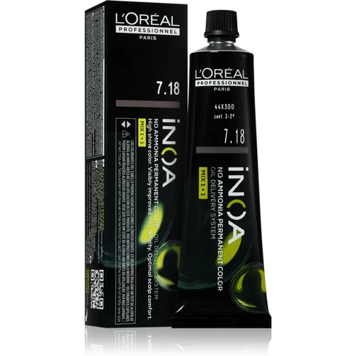 L´Oréal Paris Inoa trajna boja za kosu bez amonijaka nijansa 7.18 60 ml