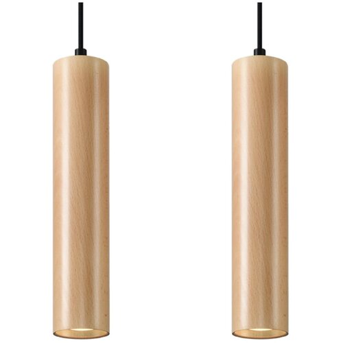 Nice Lamps Viseča svetilka Bakari, dolžina 34 cm Slike