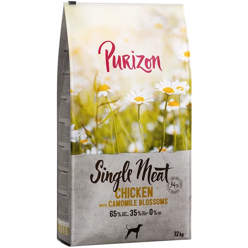 Purizon Single Meat Adult piletina s bundevom bez žitarica - 12 kg
