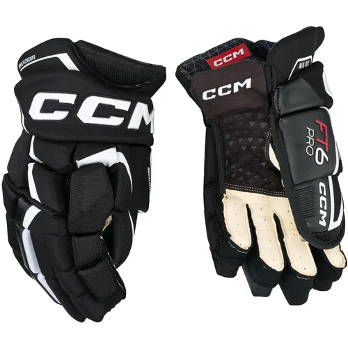 CCM Ice Hockey Gloves JetSpeed FT6 Pro Black/White 14 inch