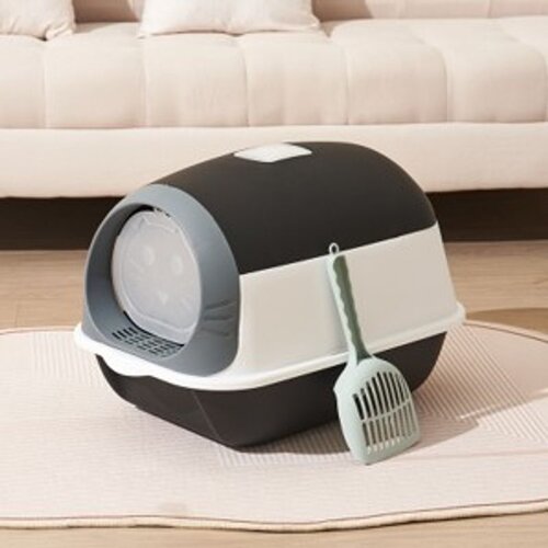  toalet za mačke Covered Cat Box Crni 50x35x36 cm Slike