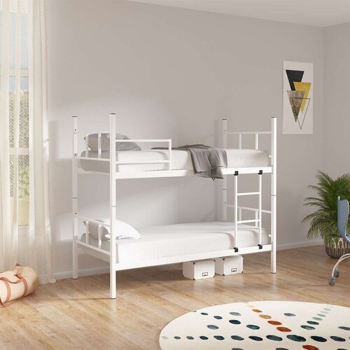 Hanah home Defne - White 100x200 White Bunk Bed Cene