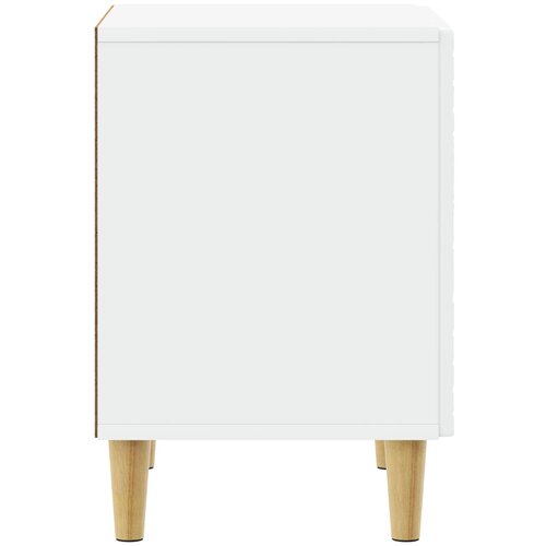 Noćni ormarić 2 pcs Bijela 43 x 34,5 x 50 cm Konstruirano drvo Slike