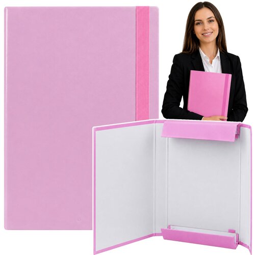  Folder for documents with elastic band, hard, office, pink, A4/4.5 cm Cijene