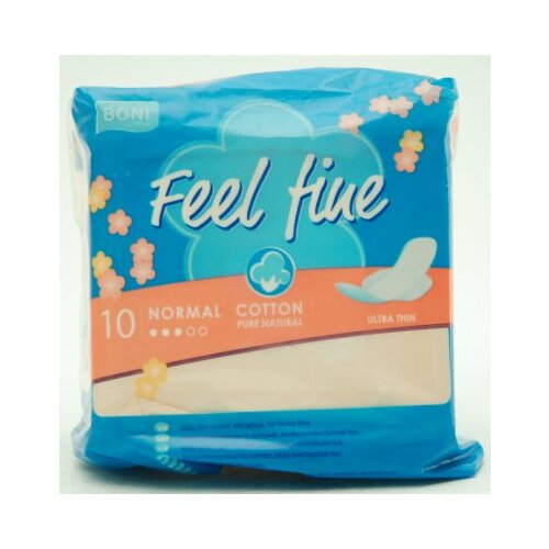 Feel Fine cotton noraml higijenski ulošci 10 komada Slike