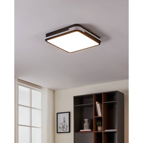 Eglo plafonjera GENOVESE-Z LED 47 cm aluminij čelik crna 900477 Cene