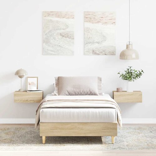 Furnova posteljni okvir brez leži&amp;scaron;ča Sonoma hrast 90x200 cm, (21934971) Slike